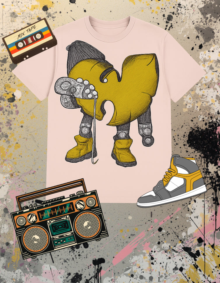 Hip Hop Robot Wu‑Style Graphic Tee