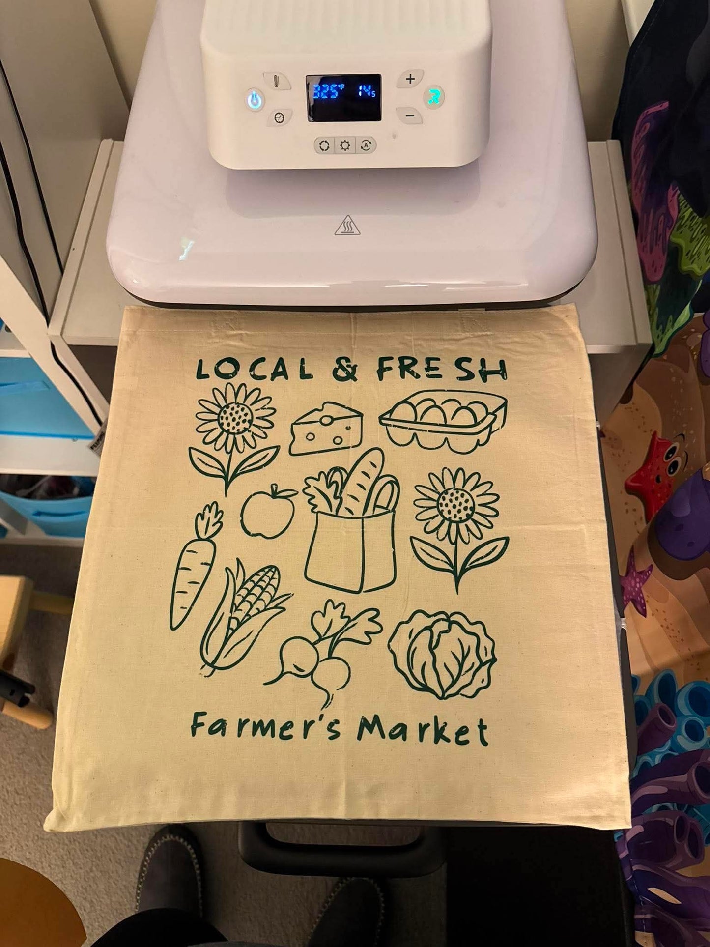 🛍️ Farmer’s Market – 13.5” DTF Transfer (Ready to Press)