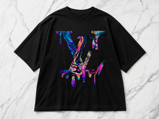 Designer-Inspired Luxury Monogram Pattern | High-Fashion Digital Graphic Design 8 11inch DTF Transfers