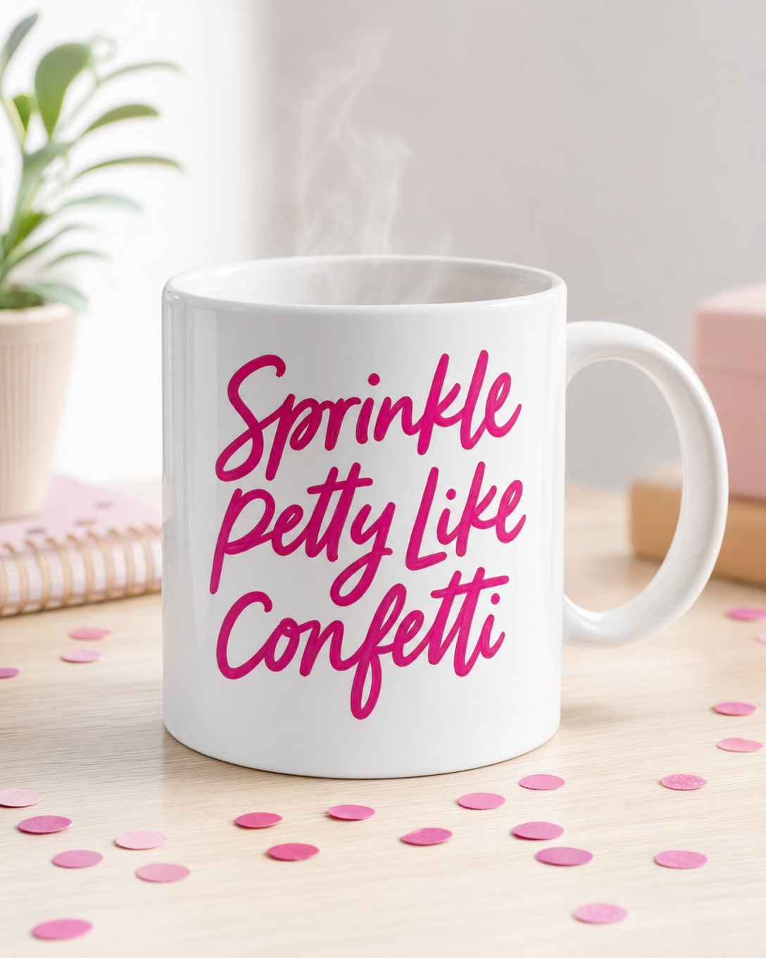 Sprinkle Petty Like Confetti - Sassy Hand-Lettered Graphic Design 4 DTF Transfers