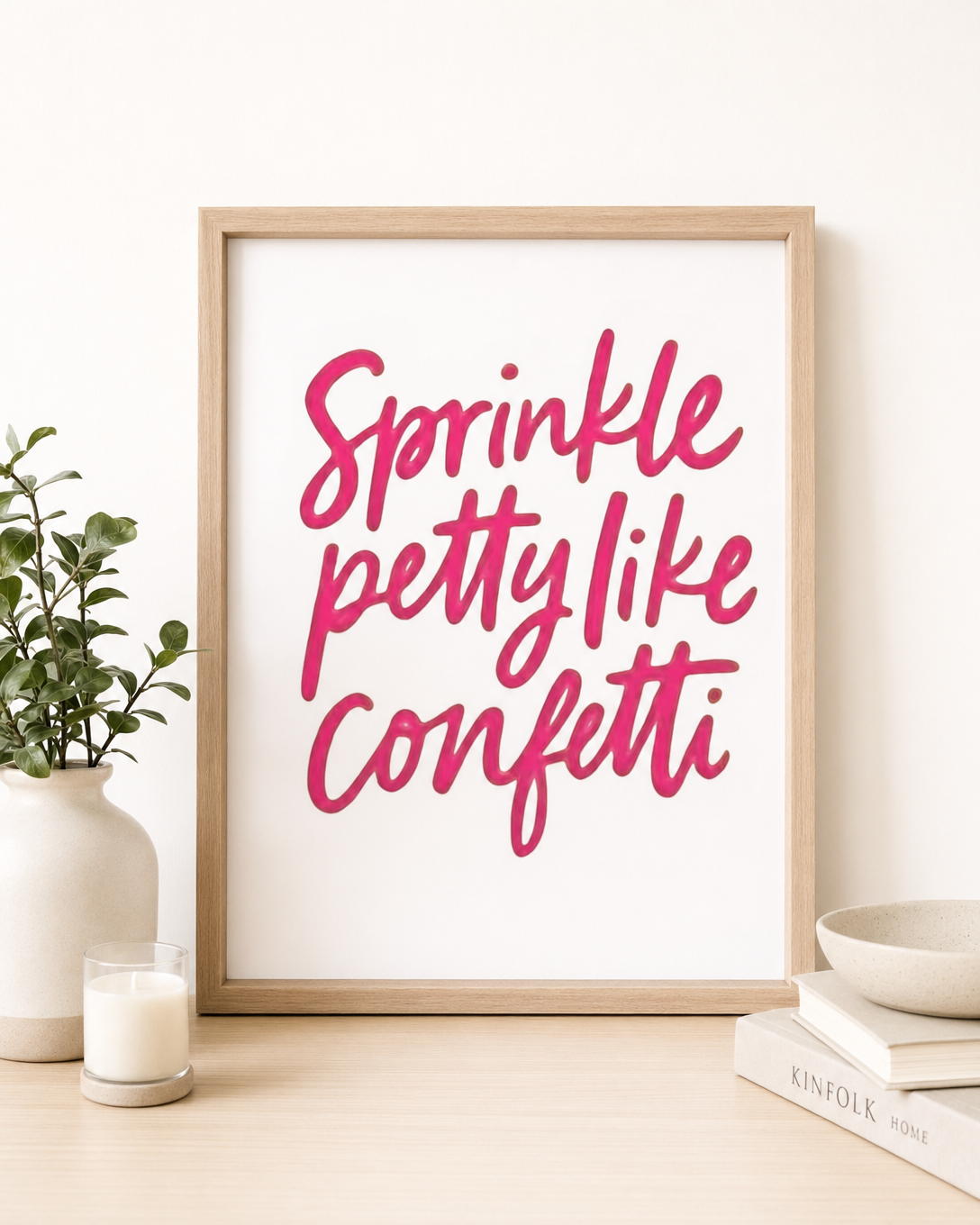 Sprinkle Petty Like Confetti - Sassy Hand-Lettered Graphic Design 4 DTF Transfers